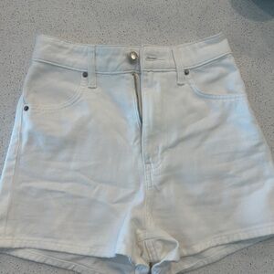 H&M Women's High Waist White Shorts